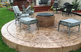 Decorative Concrete in Rockford, Stamped Concrete in Rockford, Stained Concrete in Rockford, Decorative Concrete Overlays in Rockford, Imprinted Concrete in Rockford, Stenciled Concrete in Rockford